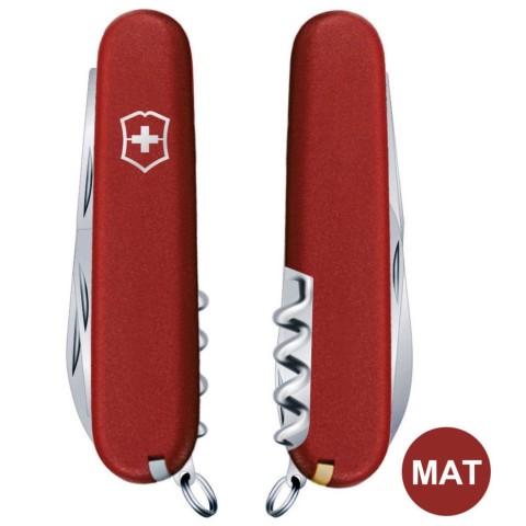 Ніж Victorinox Spartan Mat 91мм,12функ,черв.мат,штоп