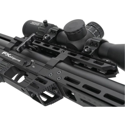 Пневматическая редукторная винтовка FX Airgun Leopard Black Sniper Tube .177 кал