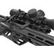 Пневматическая редукторная винтовка FX Airgun Leopard Black Sniper Tube .177 кал