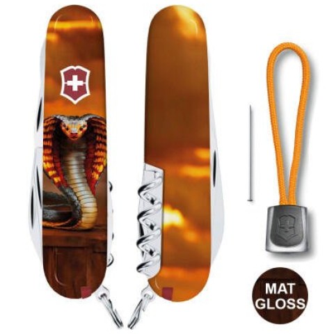 Ніж Victorinox Swiss Army Climber Zodiac Золота дерев'яна змія