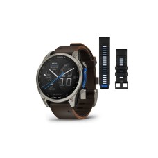 Авіаційний годинник Garmin D2 Mach 2 Titanium 47мм з Oxford Brown із коричневим шкіряним ремінцем 010-02904-31