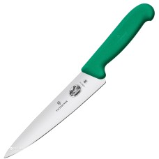 Нож кухонный разделочный Victorinox Fibrox 15 см, зеленый