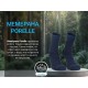Шкарпетки водонепроникні Dexshell Running Lite 2.0 Socks, сірі, розмір L (43-46)
