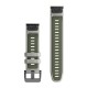 Ремешки для часов Garmin QuickFit 22 силиконовые, туманно-серые/моховые
