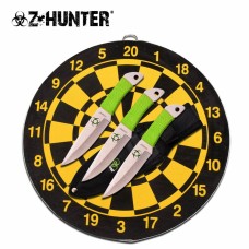Набор из трёх метательных ножей с мишенью Perfect Point Z Hunter