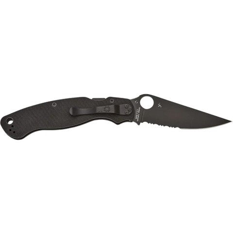 Ніж Spyderco Military 2 Black Blade, CPM S30V, G-10 black