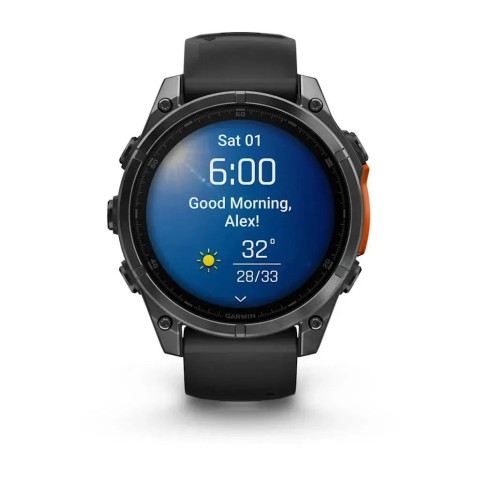 Смарт-годинник Garmin fenix 8 AMOLED (47 мм) сланцево-сірий/чорний