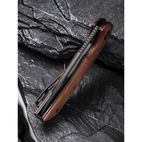 Ніж складаний кишеньковий Civivi Odium, (6.7 см) Damascus / Guibourtia Wood