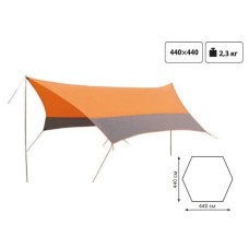 Тент зі стійками Tramp Lite Tent orange UTLT-011