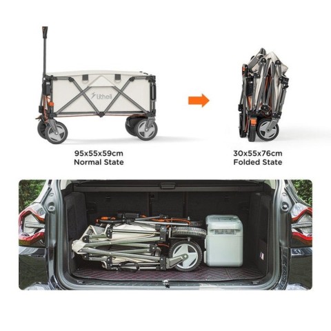 Акумуляторний візок Litheli з двигуном від павербанку (УМБ Litheli Power Bank 20000 mAh, 45 W в комплекті)