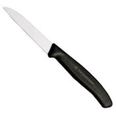 Нож кухонный Victorinox SwissClassic для чистки овощей и фруктов, 8см, черный