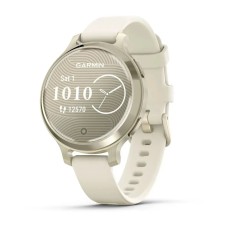 Смарт-годинник Garmin Lily 2 Active місячне золото із силіконовим ремінцем кольору слонова кістка