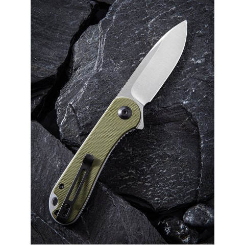 Ніж складаний кишеньковий Civivi Elementum, (7.5 см) D2 / G10 оливковий