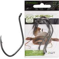 Крючок X-Fish Сом #5/0 (3шт/уп)