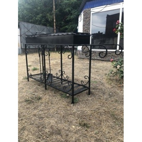 Мангал 20 шампурів 4 мм на дровниці (M20-4D)