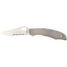Нож Spyderco Byrd Cara Cara2 Stainless Half Serrated