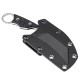 Ніж фіксований туристичний Ruike FS68, (8.6 см) 14C28N / G10 чорний