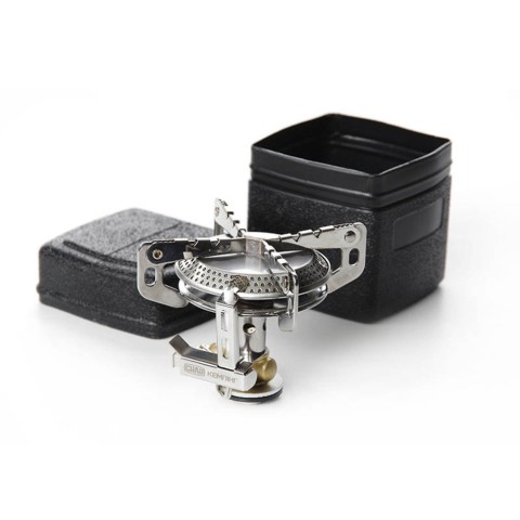 Пальник портативний газовий для кемпінгу СИЛА Конфорка з п'єзопідпалювачем 75х75х75 мм