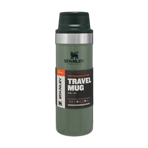 Термочашка Stanley Classic Trigger-action Hammertone Green 0.47 л