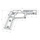 Накладки на рукоять Recover Tactical CC3P Tan для 1911 Black/Tan