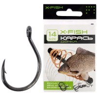 Крючок X-Fish Карась (донка) #14 (8 шт/уп)