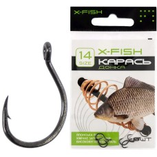 Крючок X-Fish Карась (донка) #14 (8 шт/уп)