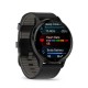 Смарт-часы Garmin Venu 3 черные со сланцевым стальным безелем и кожаным ремешком