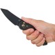 Нож Fox Jupiter Black Blade Titanium, PVD Stone Washed ц:black