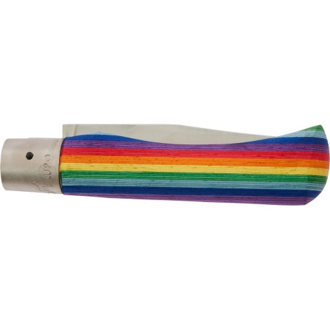 Нож Old Bear Rainbow L, W1.4060 steel, wood handle, rainbow