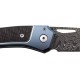Нож Lionsteel Twain Damascus, Titanium / Carbon fiber blue