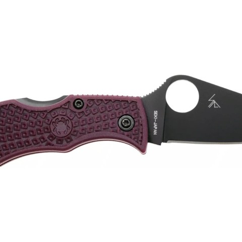 Ніж Spyderco Manbug Black Blade, Micro-Melt PD#1, FRN burgundy