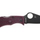 Ніж Spyderco Manbug Black Blade, Micro-Melt PD#1, FRN burgundy