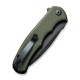 Ніж складаний кишеньковий Civivi Mini Praxis, (7.5 см) D2 / G10 зелений