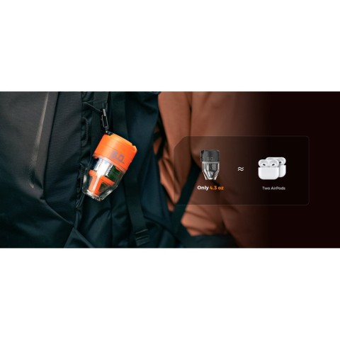 Насос-ліхтар кемпінговий Flextail Max Pump 3, помаранчевий