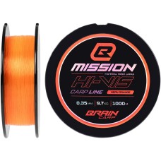 Волосінь Brain Mission Carp Line (Neon Orange) 1000m 0.35mm 9.7kg