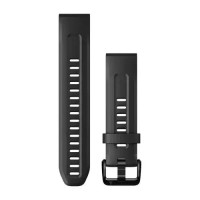 Ремінці для годинника Garmin QuickFit 20 силіконові чорні