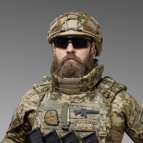 Маскувальний кавер на шолом Ukrarmor (універсальний) Піксель