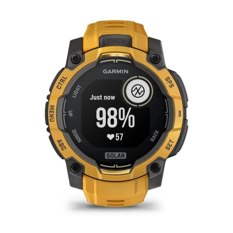 Смарт-годинник Garmin Instinct 3 (45 мм) сонячний спалах/сірий