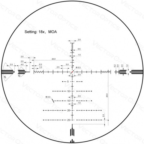 Приціл оптичний Vector Optics Orion Pro Max 3-18x50 (30 мм) HD illum. SFP VOR-5 MOA
