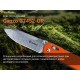 Ніж складаний туристичний Ganzo G7452 (9 см) 440С / G10 помаранчевий
