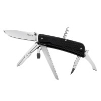 Багатофункціональний ніж Ruike Trekker LD42-B, (8.5 см) 12C27 / G10 чорний, 19 інстр.