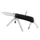 Багатофункціональний ніж Ruike Trekker LD42-B, (8.5 см) 12C27 / G10 чорний, 19 інстр.