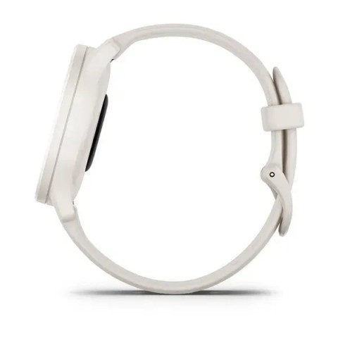 Смарт-годинник Garmin vivomove Sport кольору айворі із силіконовим ремінцем і персиково-золотистими вставками