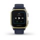 Смарт-часы Garmin Venu Sq Music Edition темно-синие со светло-золотистым безелем