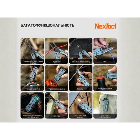 Мультитул NexTool Mini Sailor S11 Pro NE20382A