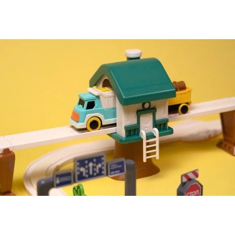 Ігровий набір OTAMANKO RAIL LAND електрична залізниця, 66 деталей