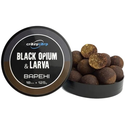 Бойлы Crazy Carp Split Hookbaits Black Opium & Larva 18mm 125g