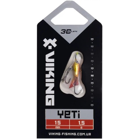 Балансир Viking Fishing Yeti Ice Jig 15mm 1.5g #08 Candle Flame