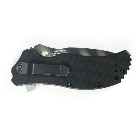 Ніж складний Zero Tolerance FOLDER G-10 BLACK/TIGER STRIPE SERRATED 0350TSST