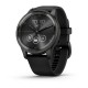 Смарт-часы Garmin vivomove Trend с грифельным стальным безелем, черными корпусом и ремешком